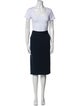 Diane von Furstenberg Wool Pleated Accents Skirt Set