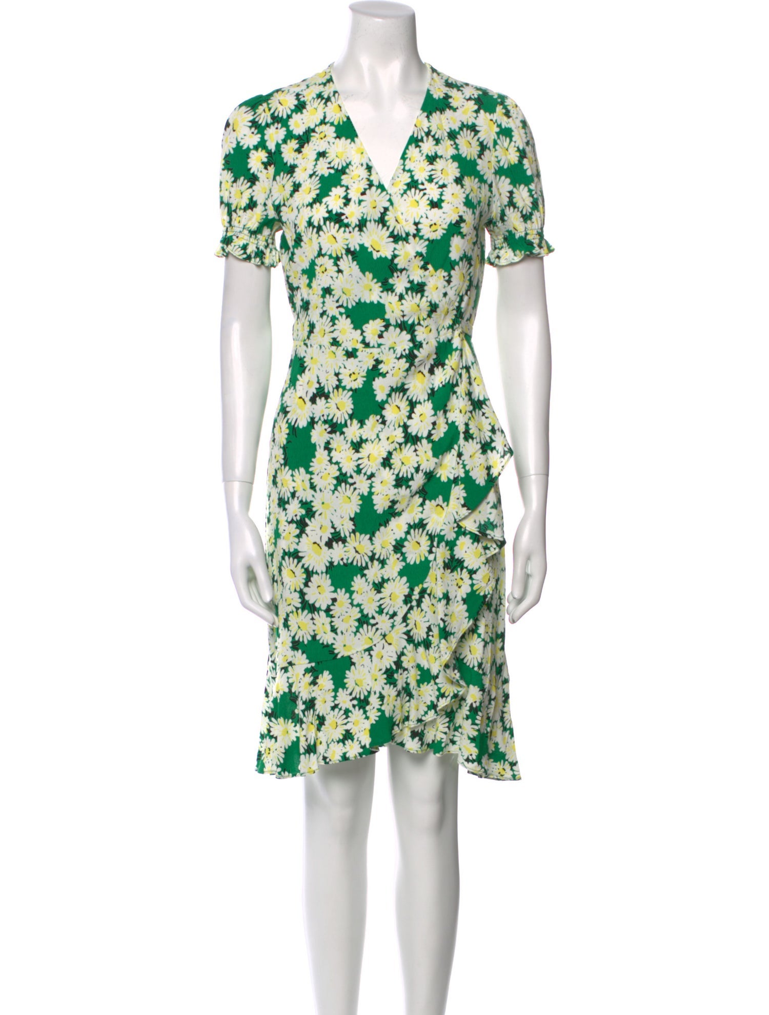 Diane von Furstenberg Floral Print Knee-Length Dress