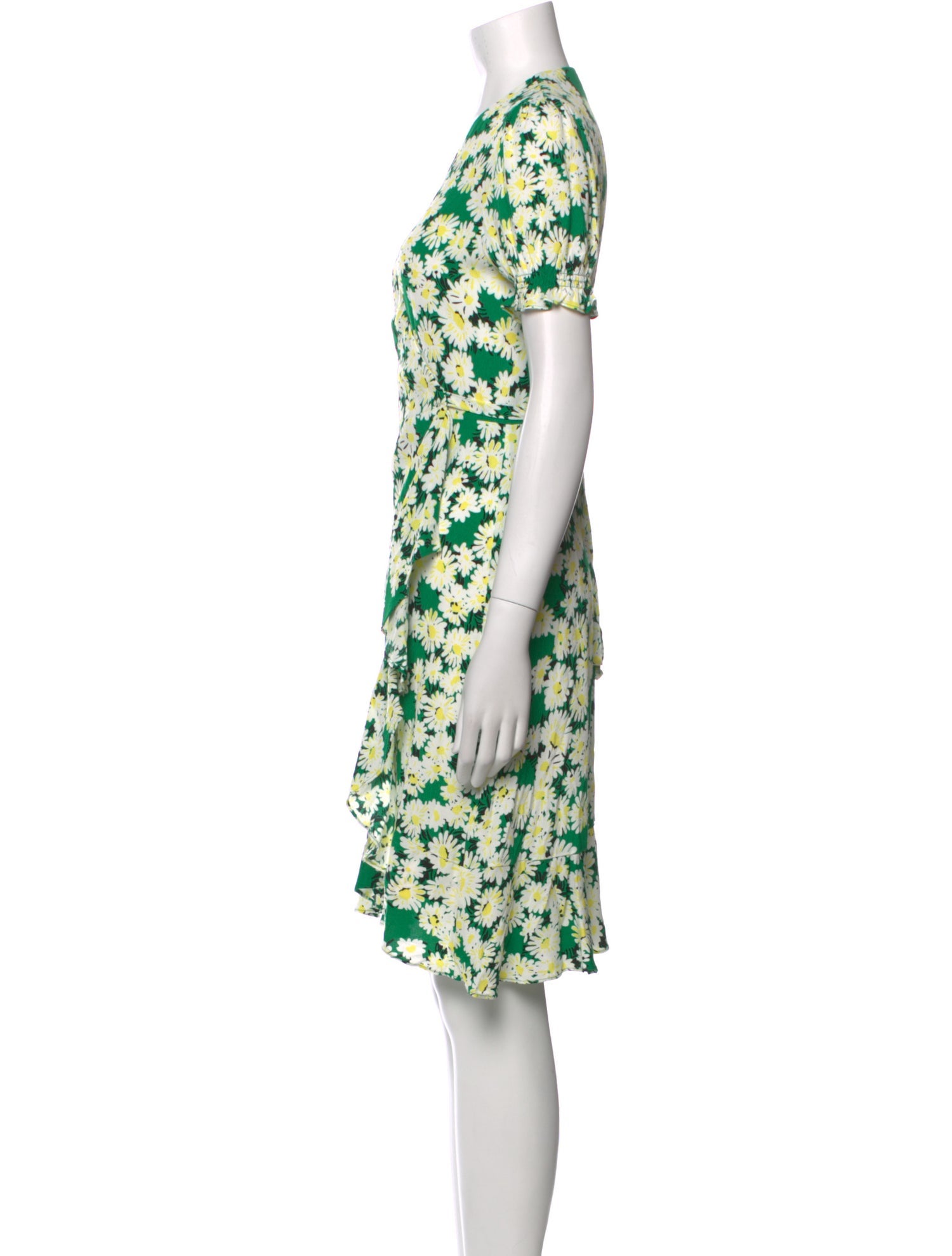Diane von Furstenberg Floral Print Knee-Length Dress