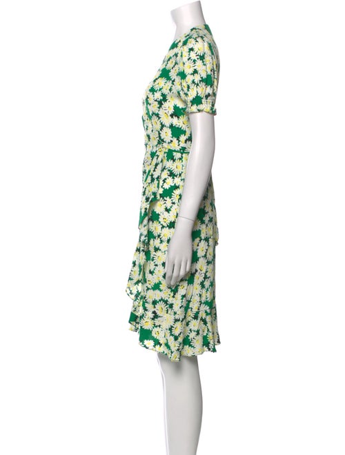 Diane von Furstenberg Floral Print Knee-Length Dress