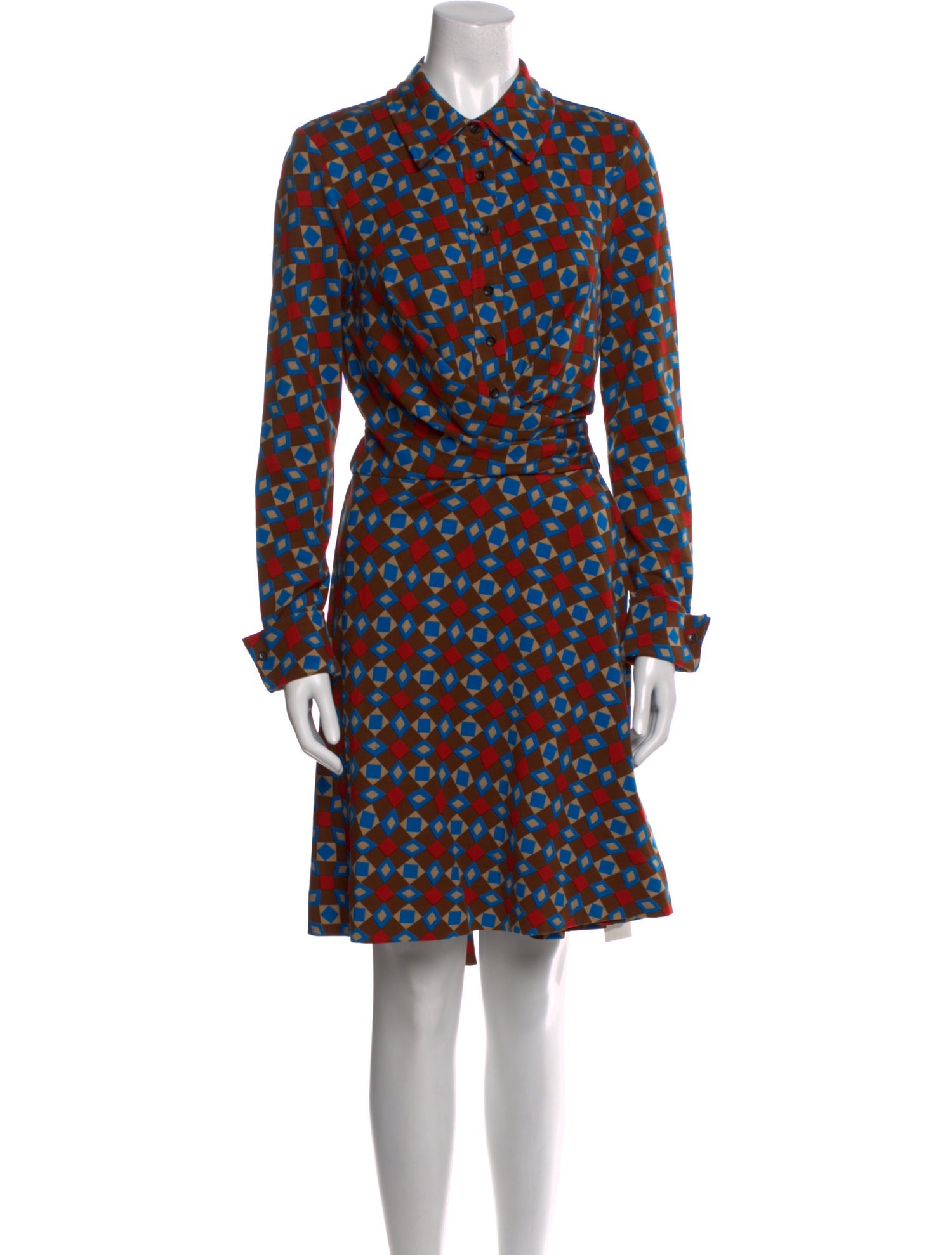 Diane von Furstenberg Printed Knee-Length Dress