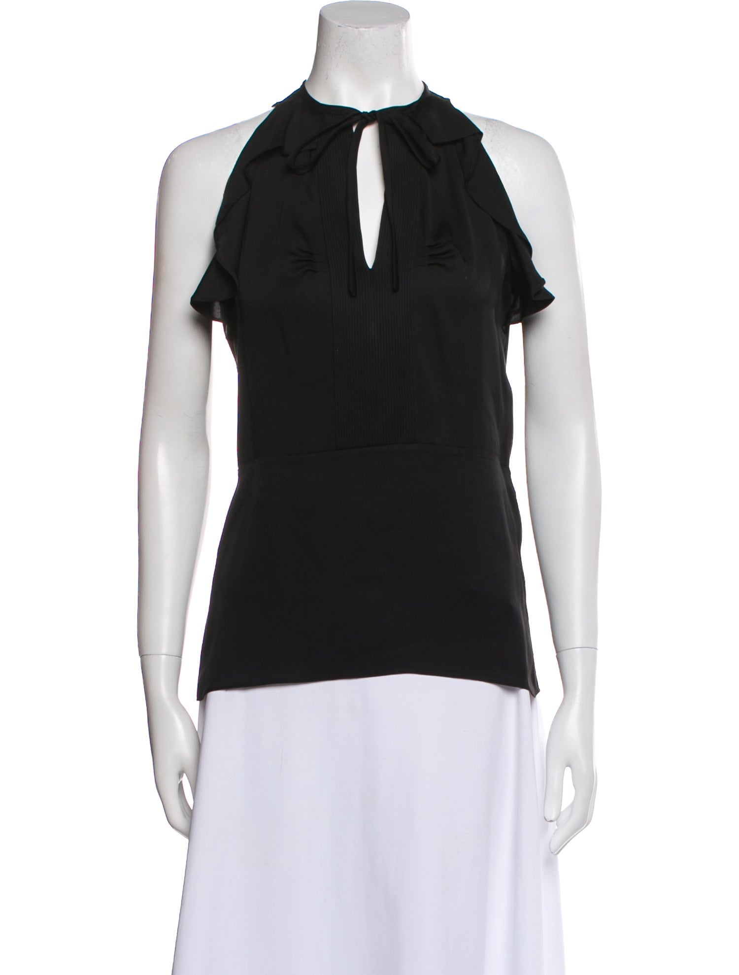 Diane von Furstenberg Silk V-Neck Top