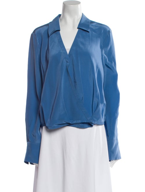 Diane von Furstenberg Silk V-Neck Blouse