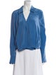 Diane von Furstenberg Silk V-Neck Blouse