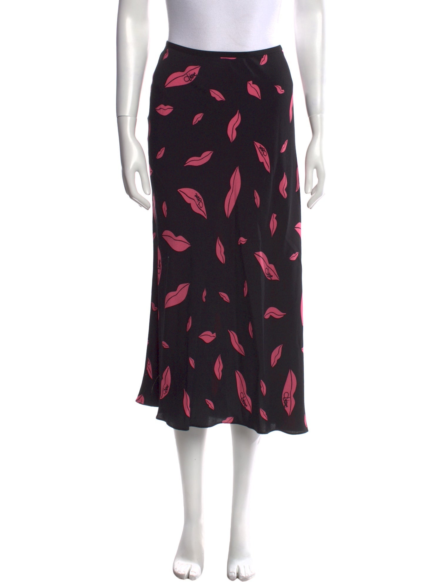 Diane von Furstenberg Printed Midi Length Skirt