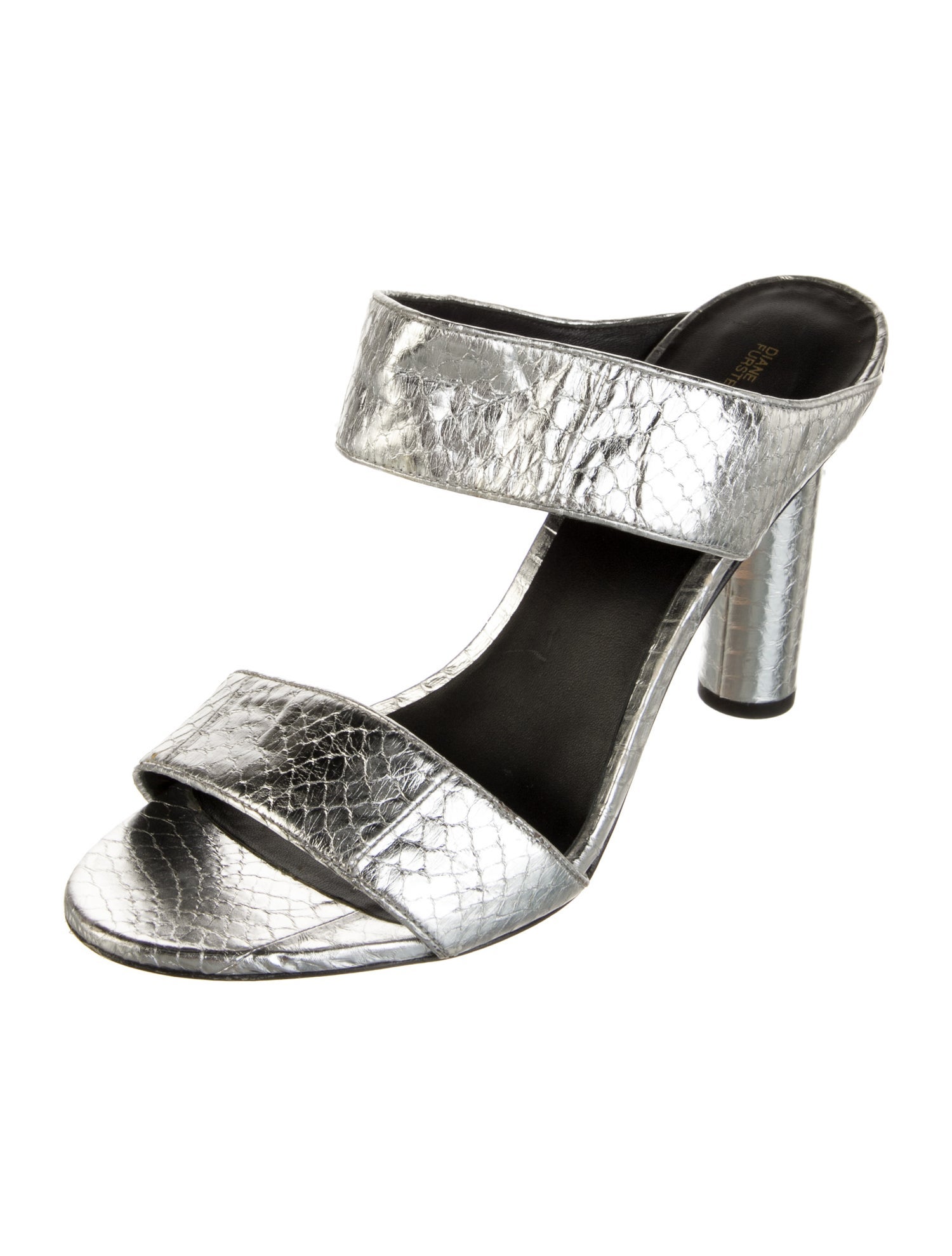 Diane von Furstenberg Leather Slides