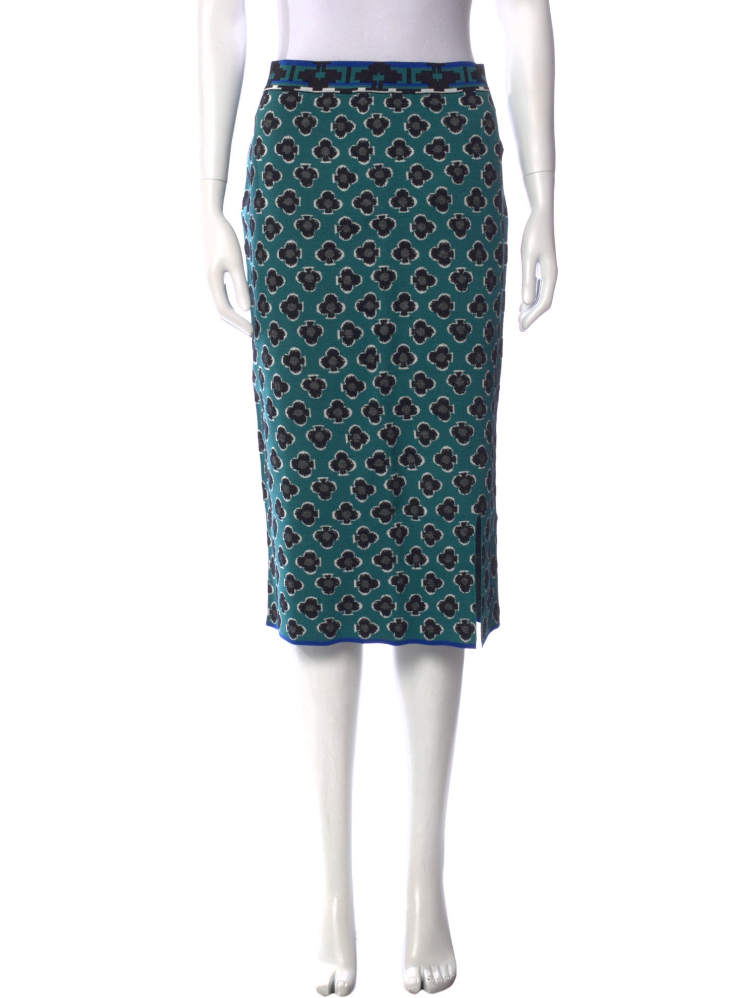 Diane von Furstenberg Printed Knee-Length Skirt w/ Tags