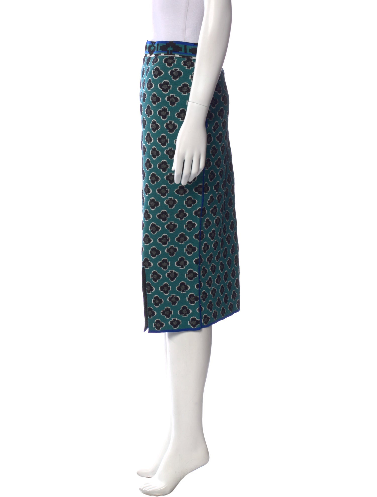 Diane von Furstenberg Printed Knee-Length Skirt w/ Tags