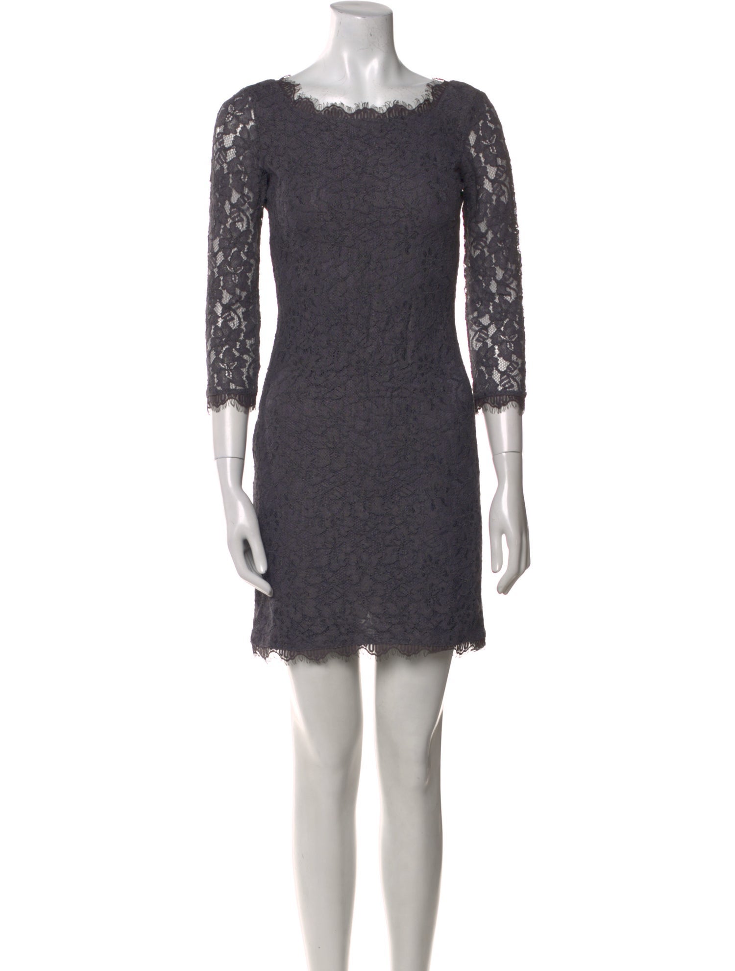 Diane von Furstenberg Lace Pattern Mini Dress