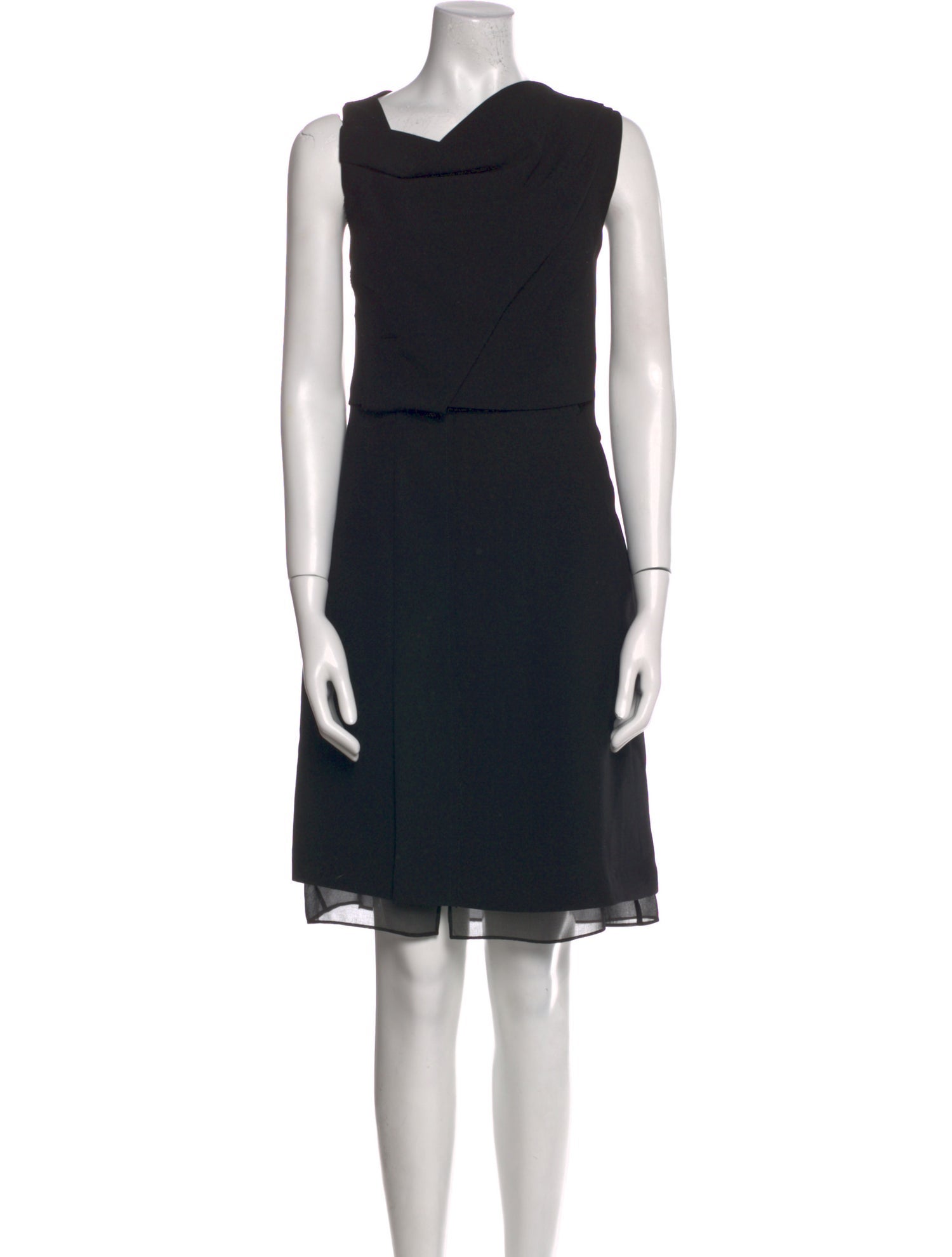 Diane von Furstenberg Cowl Neck Knee-Length Dress