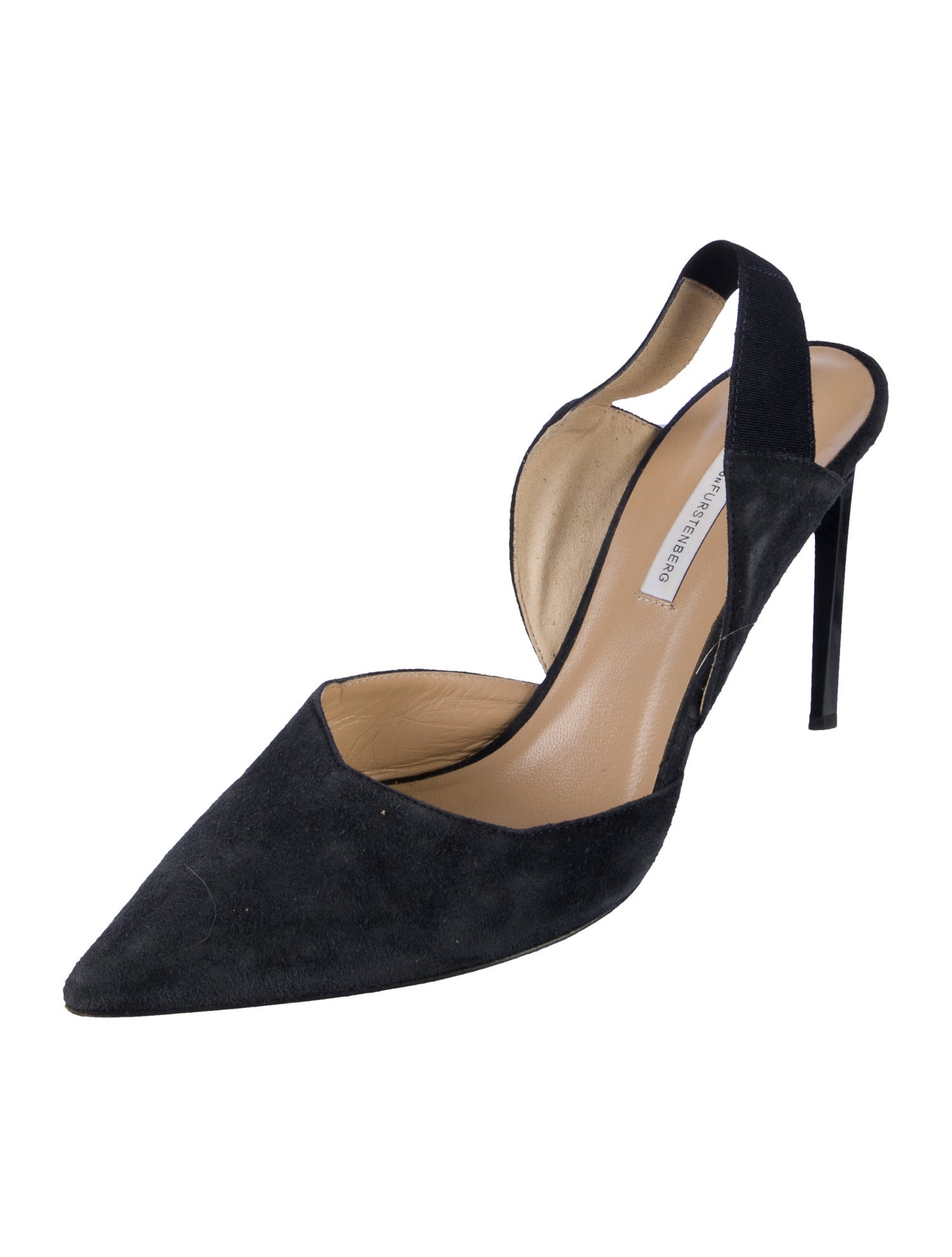 Diane von Furstenberg Suede Slingback Pumps