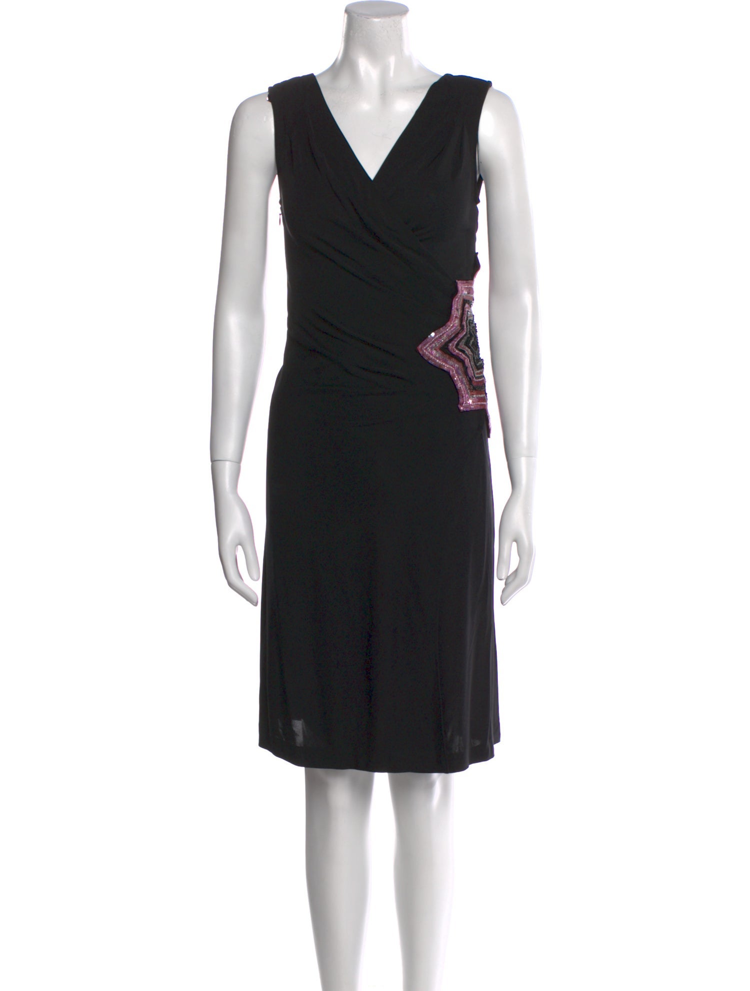 Diane von Furstenberg V-Neck Knee-Length Dress
