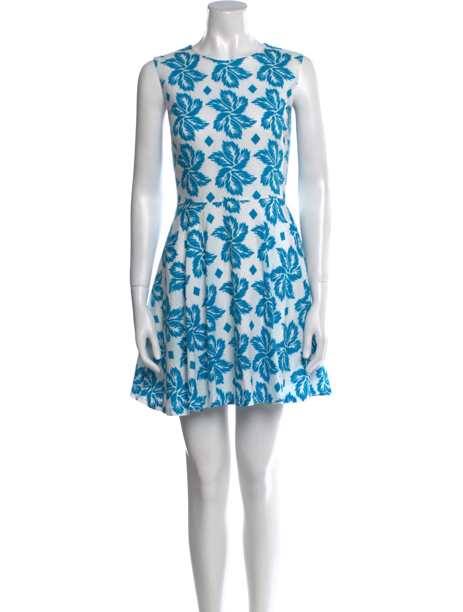 Diane von Furstenberg Floral Print Mini Dress