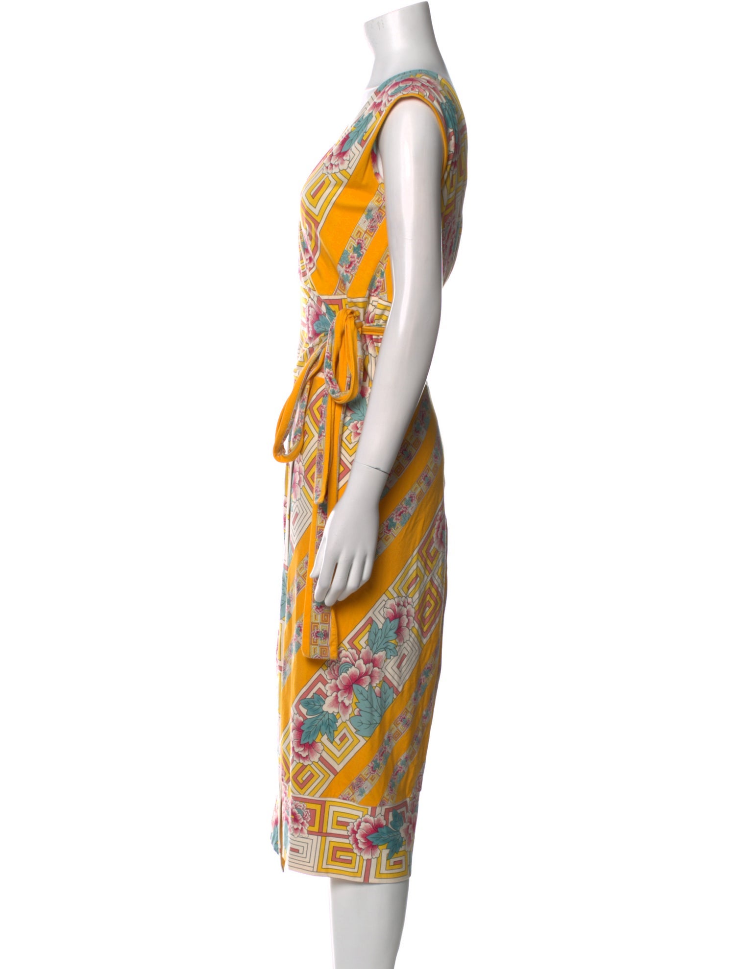 Diane von Furstenberg Printed Midi Length Dress