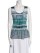 Diane von Furstenberg Printed Scoop Neck Top