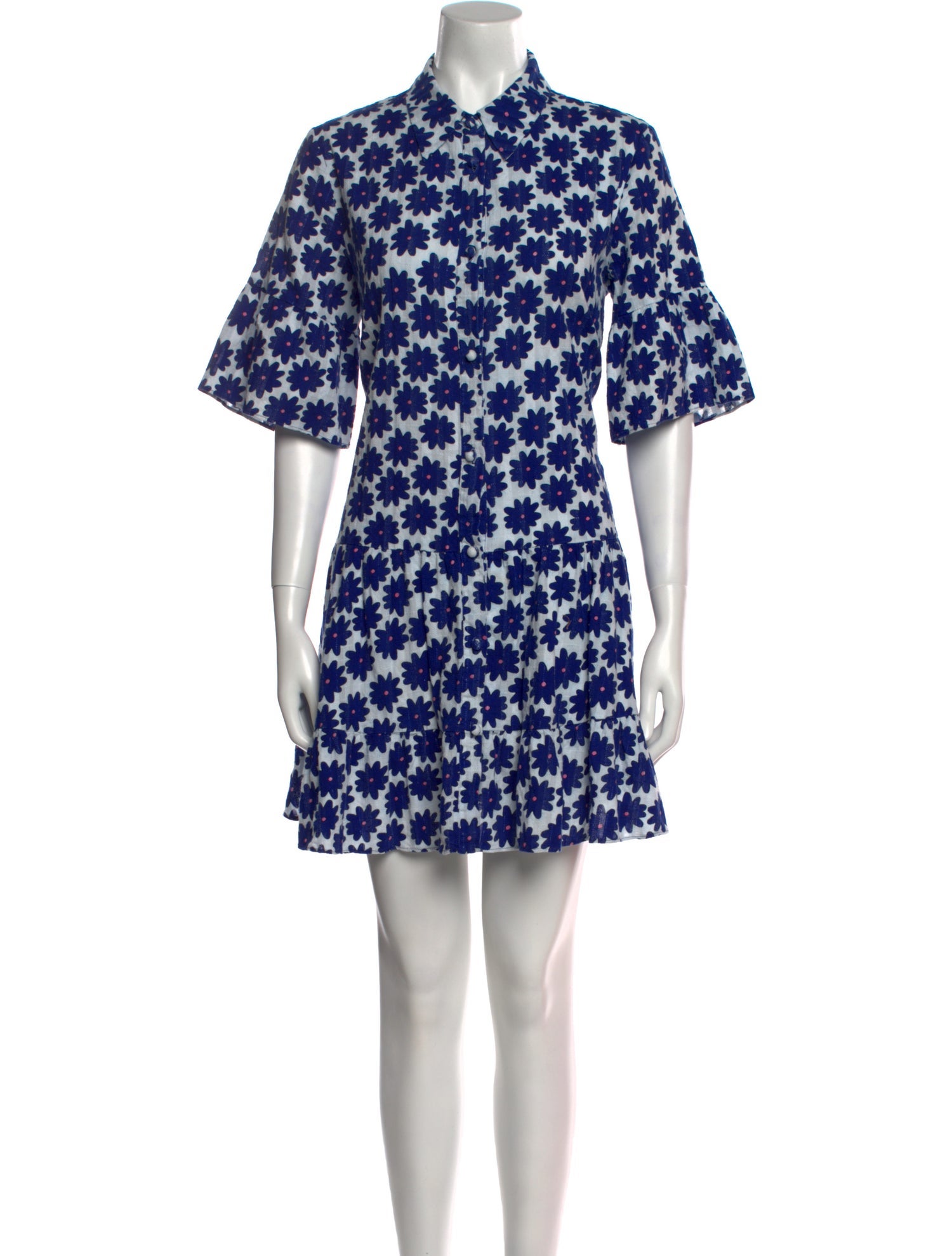Diane von Furstenberg Floral Print Mini Dress