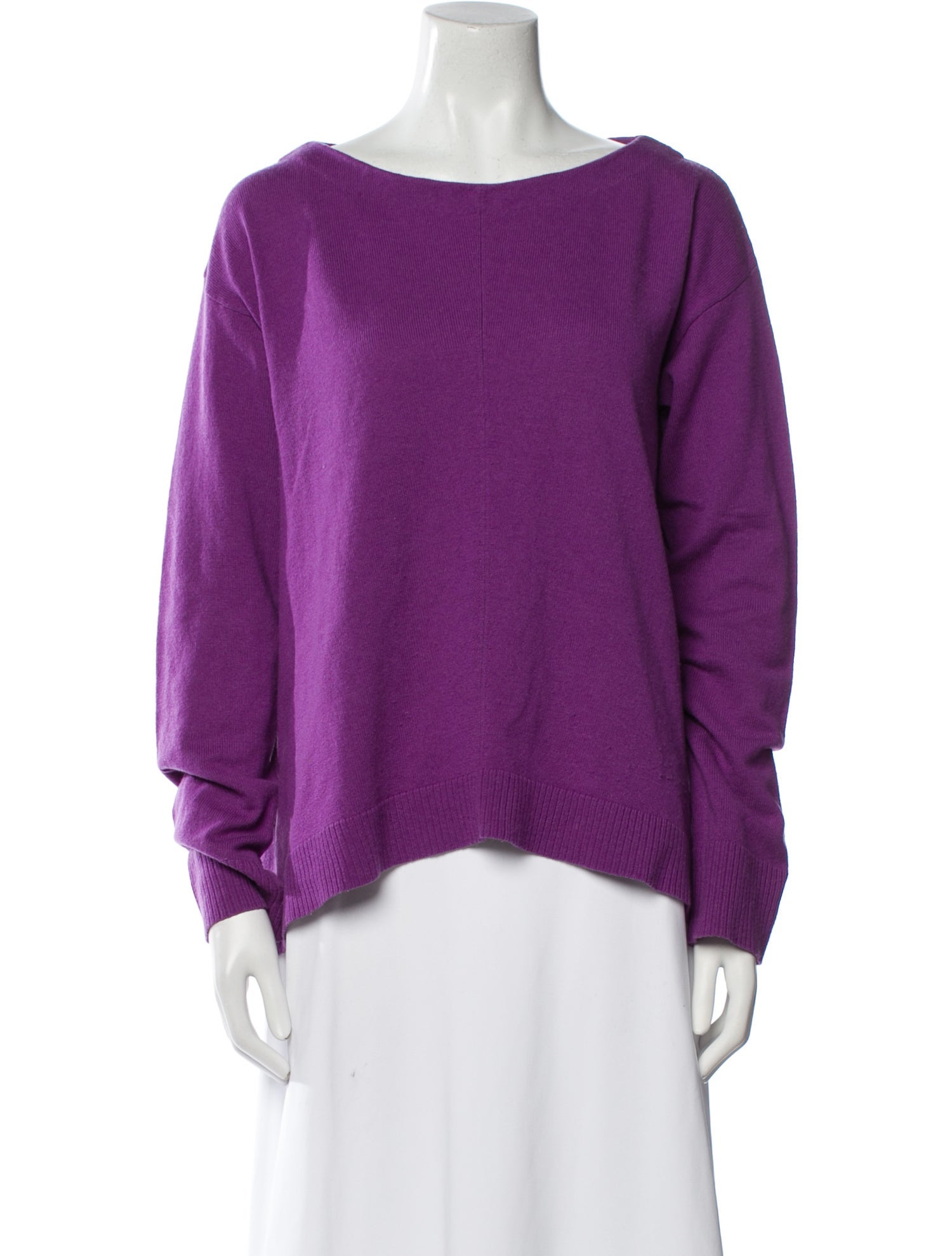 Diane von Furstenberg Wool Bateau Neckline Sweater