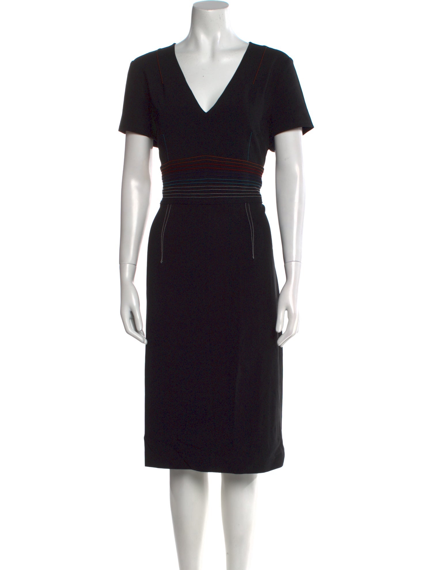 Diane von Furstenberg V-Neck Midi Length Dress
