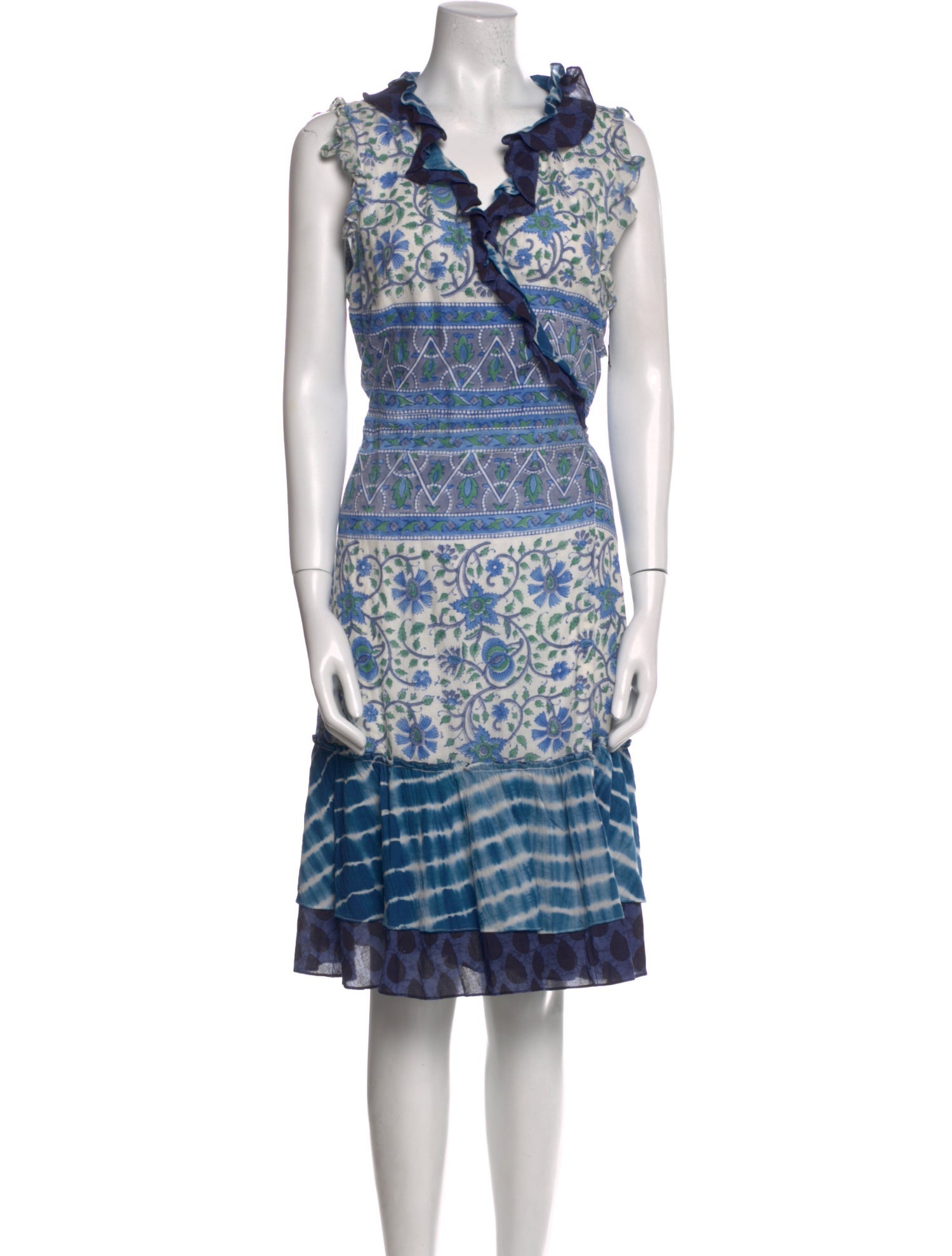 Diane von Furstenberg Printed Knee-Length Dress
