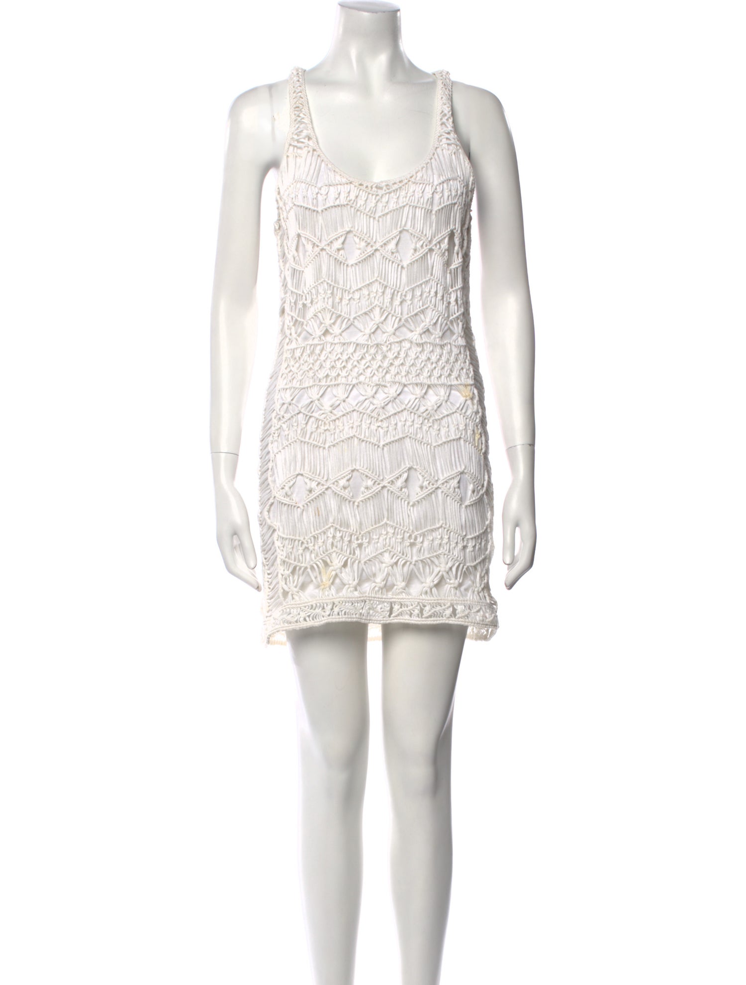 Diane von Furstenberg Scoop Neck Mini Dress