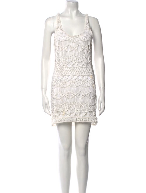 Diane von Furstenberg Scoop Neck Mini Dress