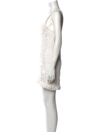 Diane von Furstenberg Scoop Neck Mini Dress