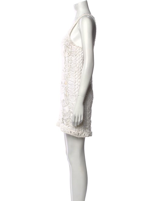 Diane von Furstenberg Scoop Neck Mini Dress