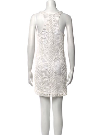 Diane von Furstenberg Scoop Neck Mini Dress