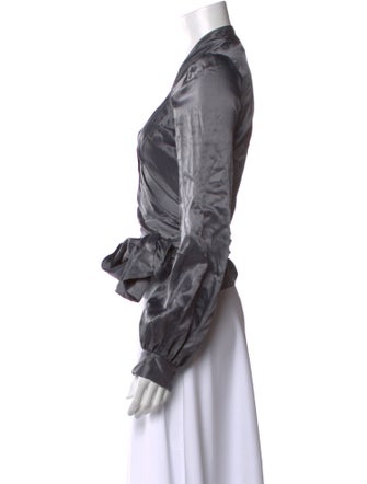 Diane von Furstenberg Silk V-Neck Top