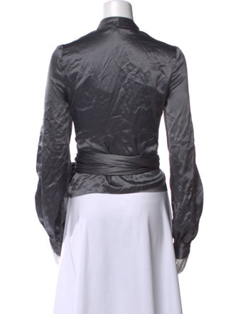 Diane von Furstenberg Silk V-Neck Top