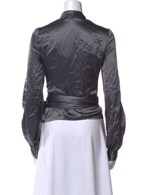 Diane von Furstenberg Silk V-Neck Top