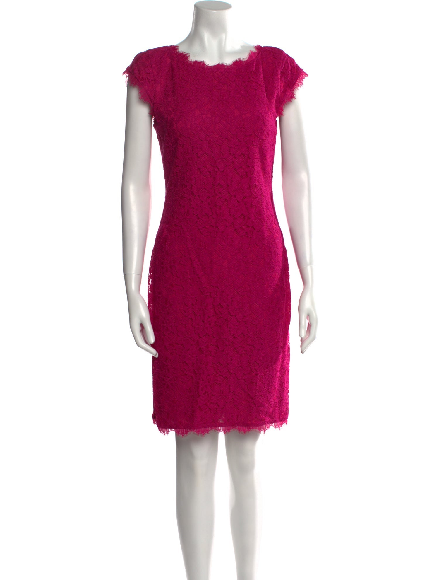 Diane von Furstenberg Bateau Neckline Mini Dress