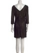 Diane von Furstenberg Bateau Neckline Mini Dress