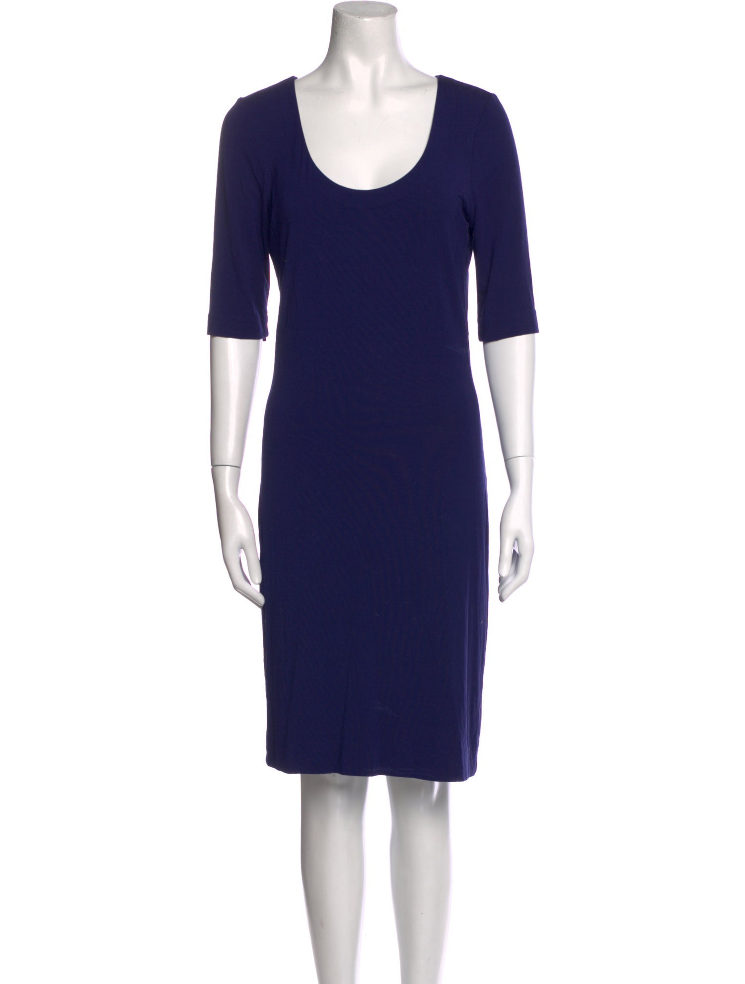 Diane von Furstenberg Scoop Neck Knee-Length Dress