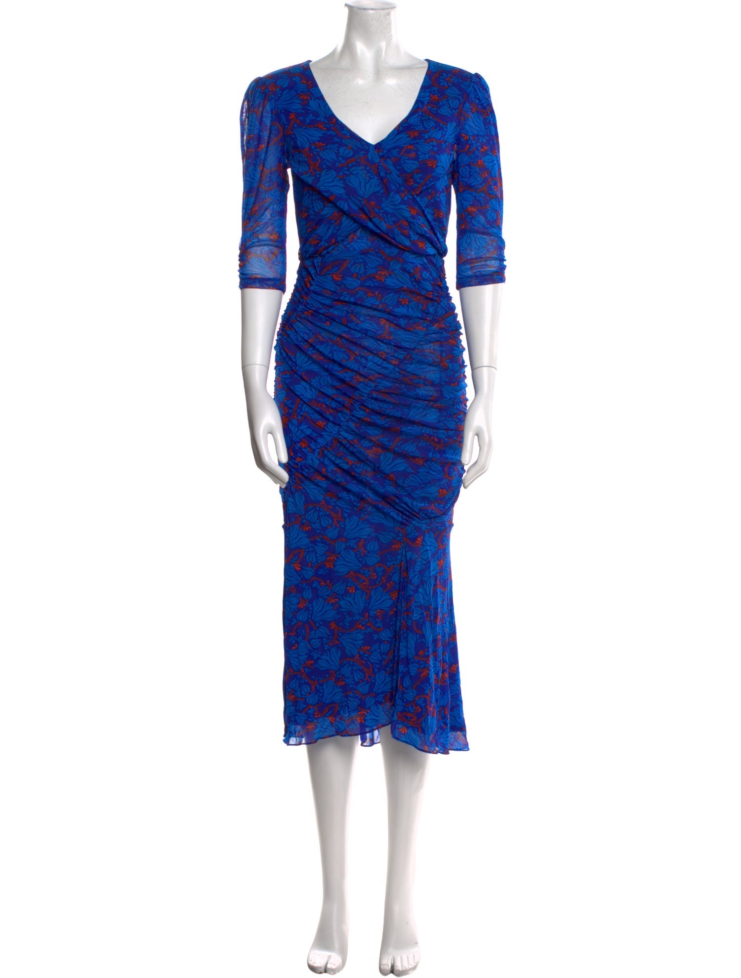 Diane von Furstenberg Printed Midi Length Dress