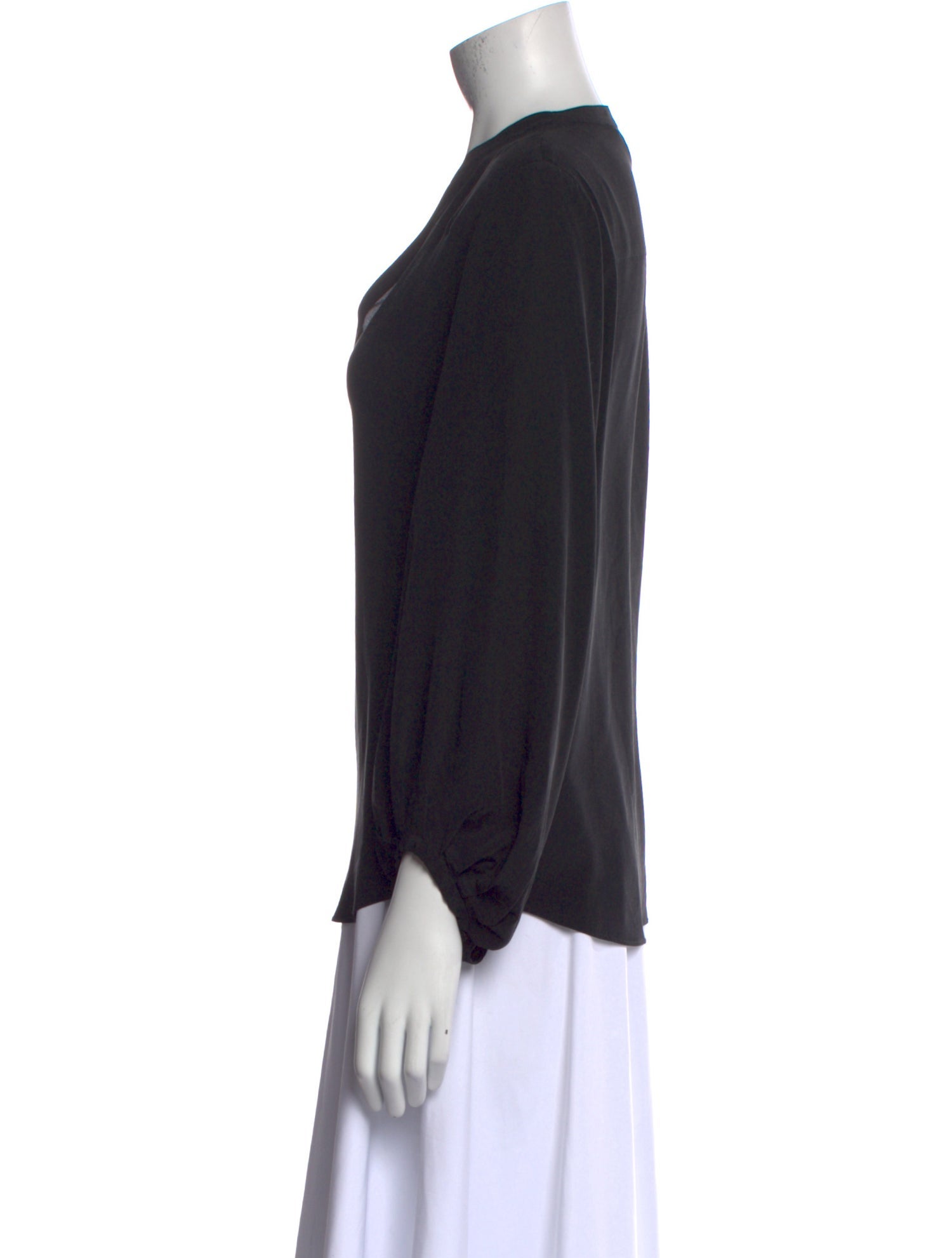 Diane von Furstenberg Silk V-Neck Blouse