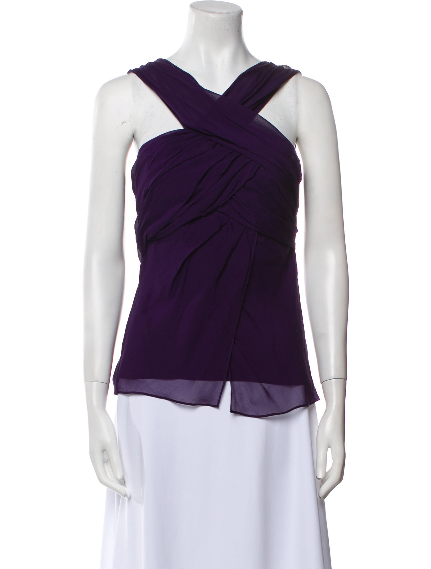 Diane von Furstenberg Silk One-Shoulder Top