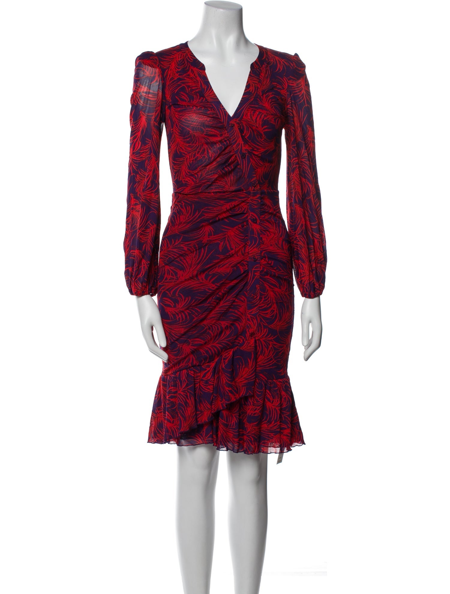 Diane von Furstenberg Printed Mini Dress w/ Tags