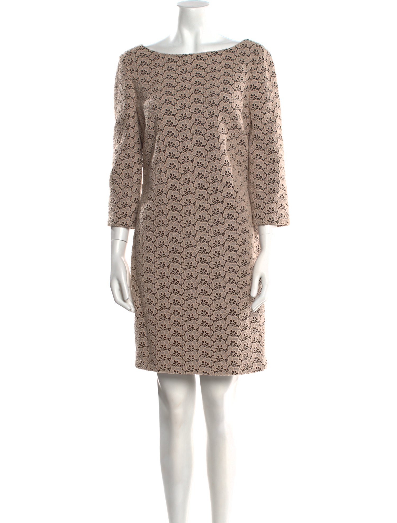 Diane von Furstenberg Lace Pattern Mini Dress