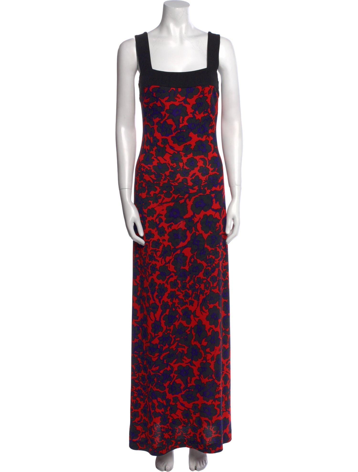 Diane von Furstenberg Floral Print Long Dress