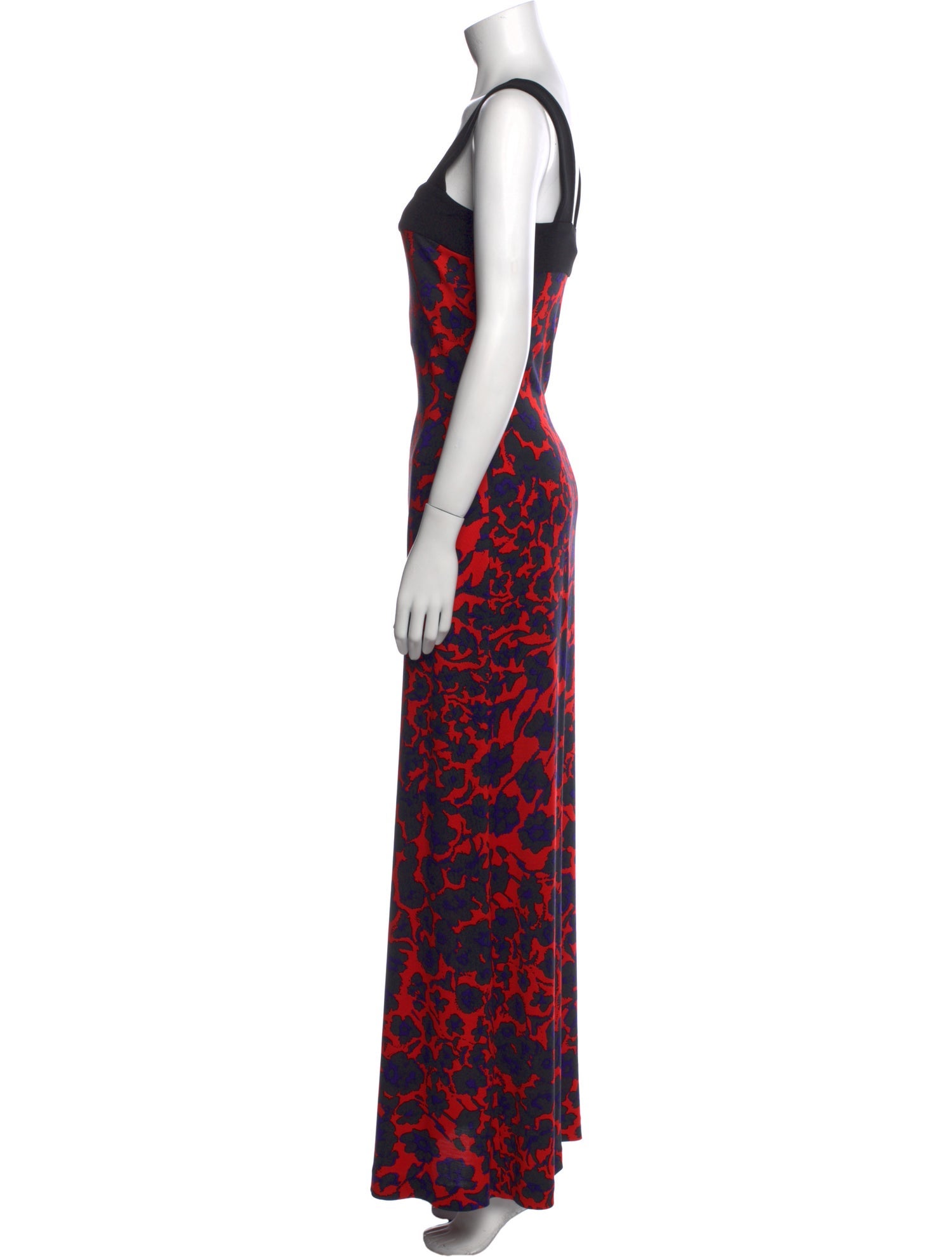 Diane von Furstenberg Floral Print Long Dress