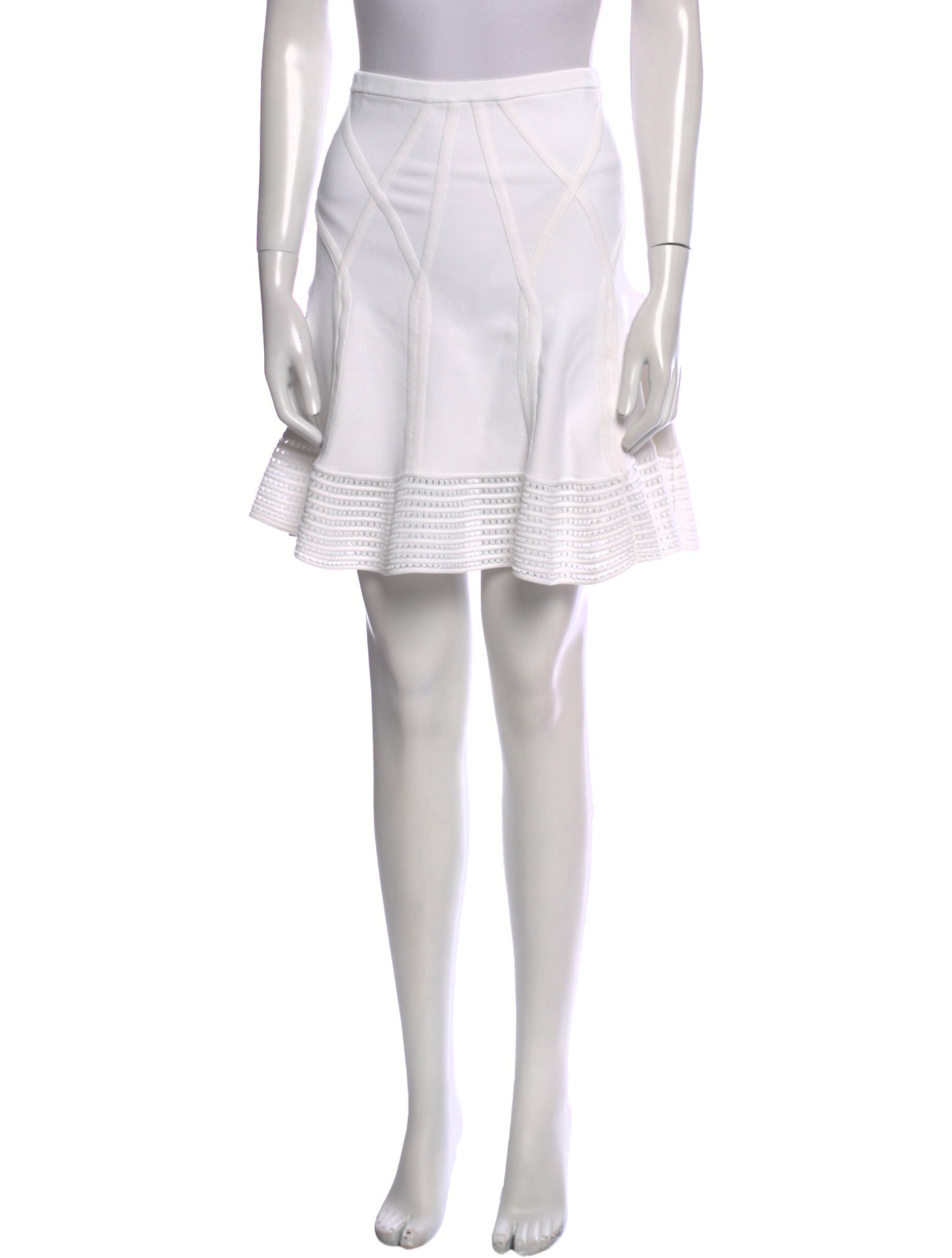 Diane von Furstenberg Grosgrain Trim Mini Skirt