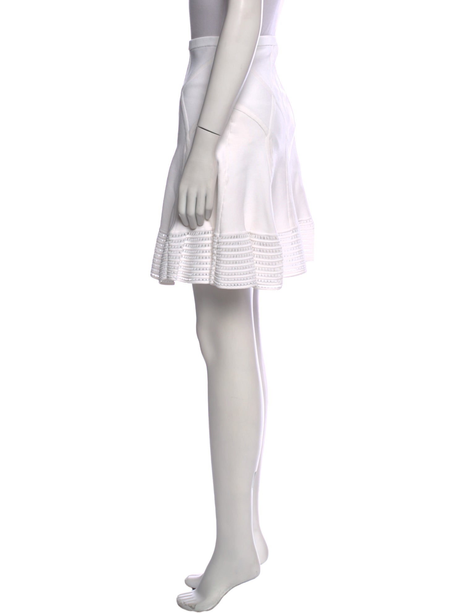 Diane von Furstenberg Grosgrain Trim Mini Skirt