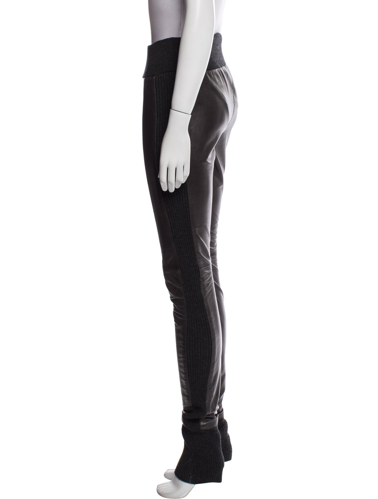 Diane von Furstenberg Leather Skinny Leg Pants
