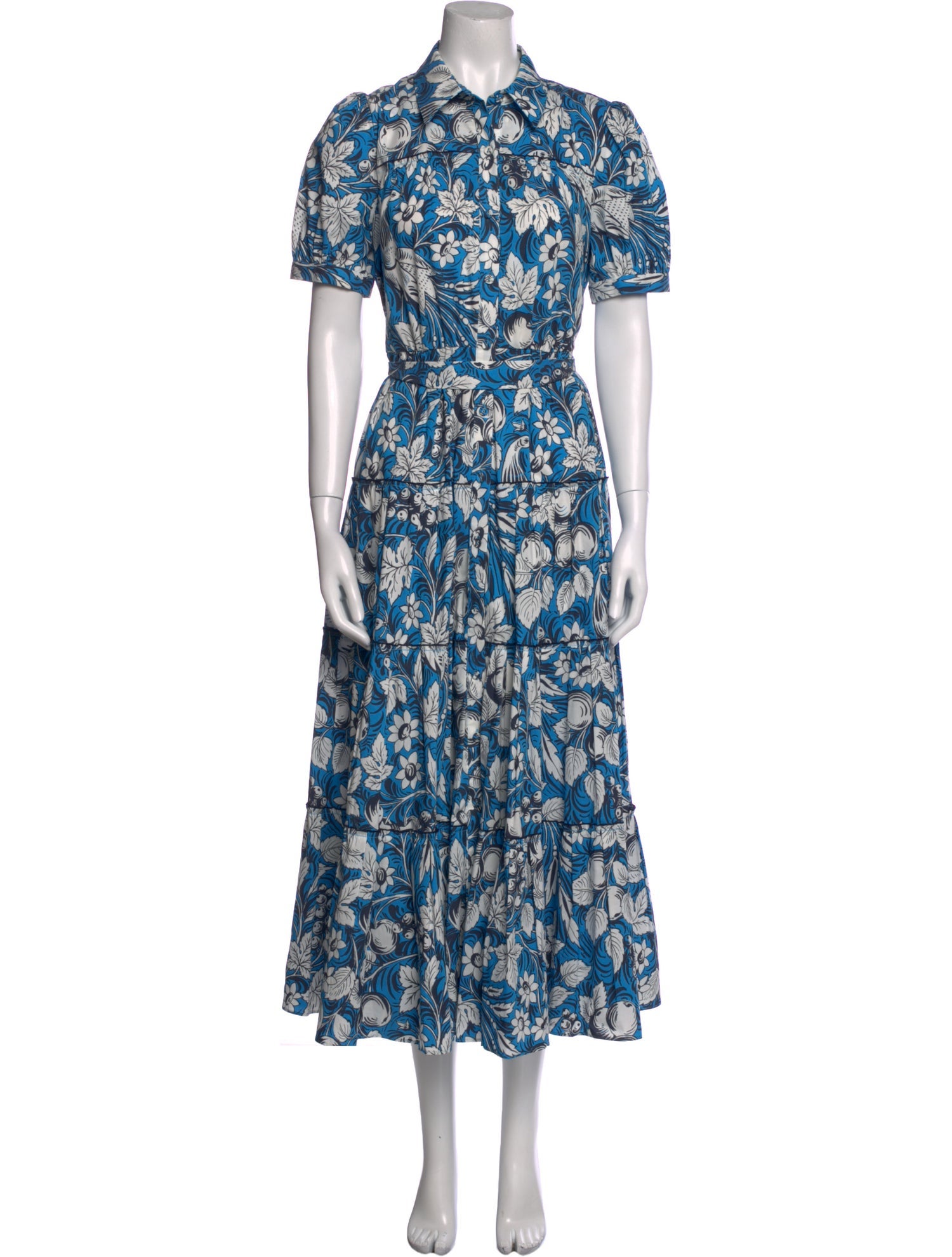 Diane von Furstenberg Floral Print Long Dress