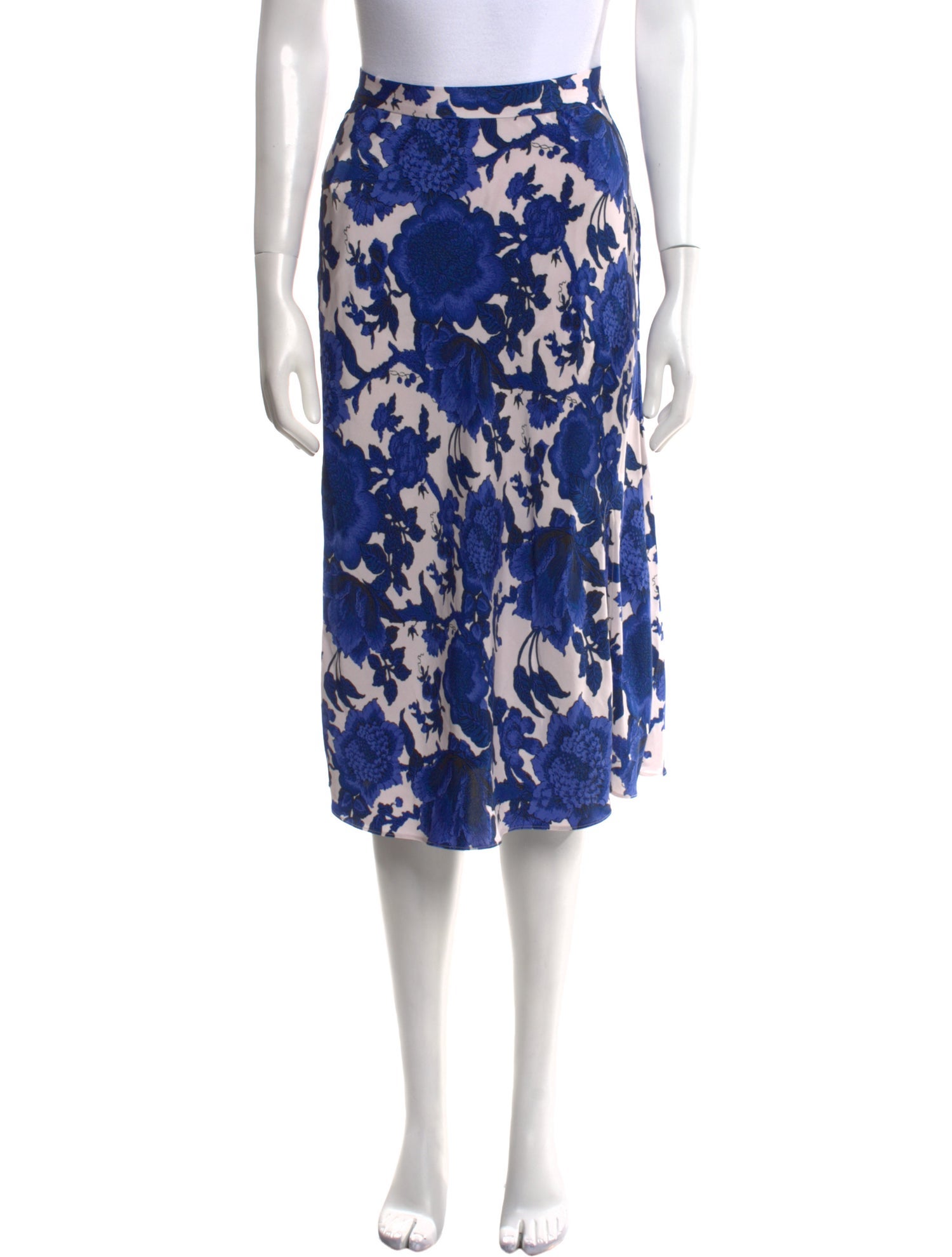 Diane von Furstenberg Floral Print Knee-Length Skirt