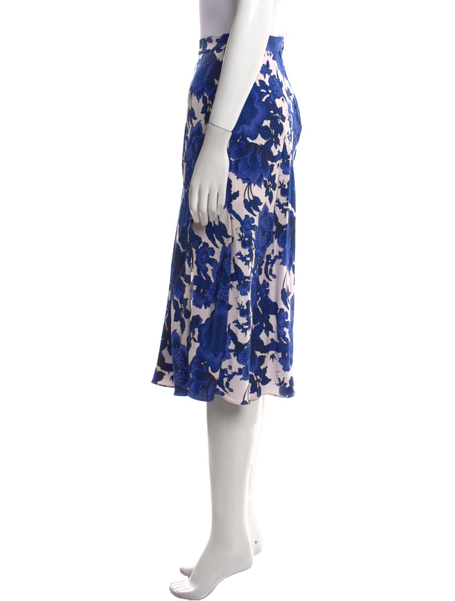 Diane von Furstenberg Floral Print Knee-Length Skirt