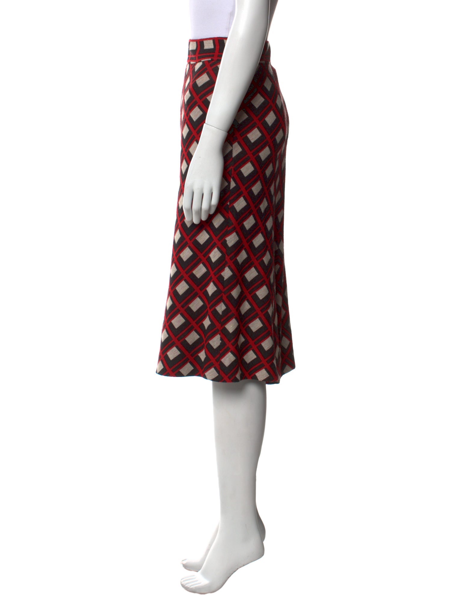 Diane von Furstenberg Printed Knee-Length Skirt