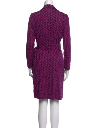 Diane von Furstenberg Floral Print Knee-Length Dress