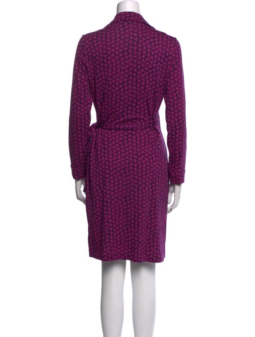 Diane von Furstenberg Floral Print Knee-Length Dress